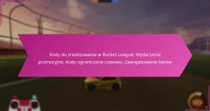Read more about the article Kody do zrealizowania w Rocket League: Wydarzenia promocyjne, Kody ograniczone czasowo, Zaangażowanie fanów