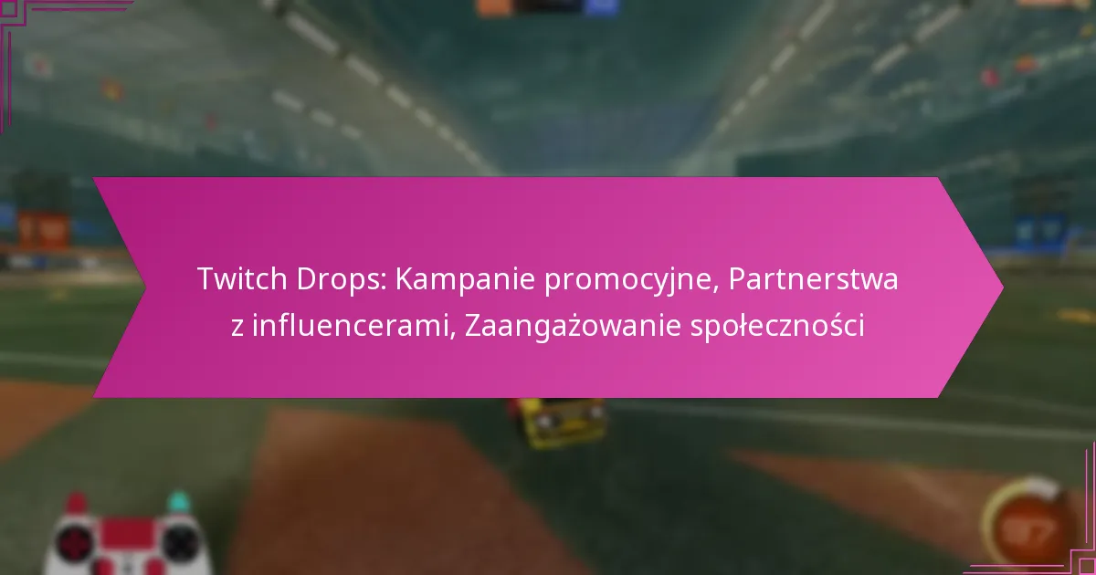 You are currently viewing Twitch Drops: Kampanie promocyjne, Partnerstwa z influencerami, Zaangażowanie społeczności