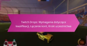 Read more about the article Twitch Drops: Wymagania dotyczące kwalifikacji, Łączenie kont, Kroki uczestnictwa